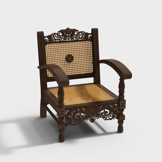 Retro Modern Artistic Chair 3D model