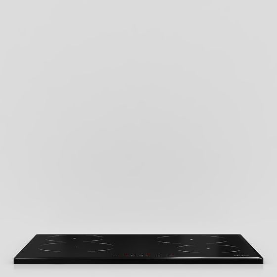 Modern Induction Cooktop 3D model