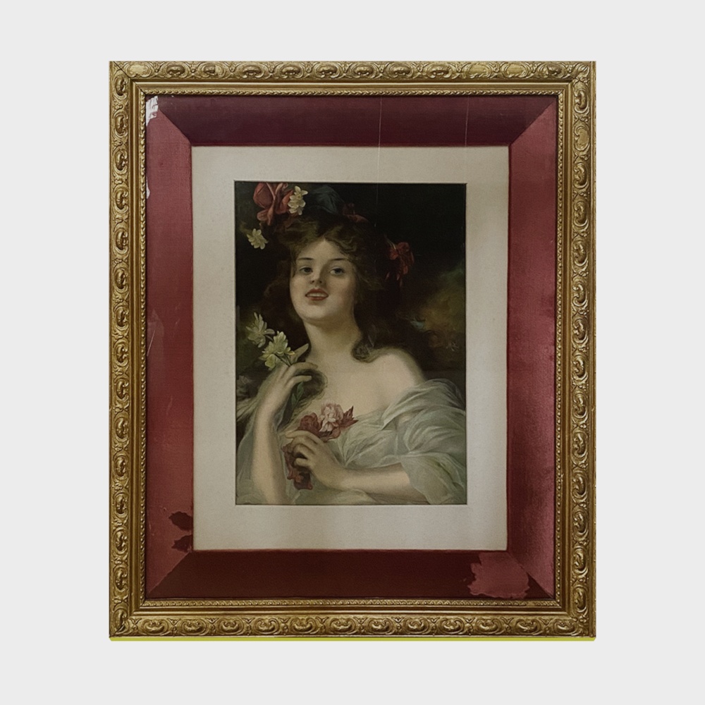 Vintage Portrait 3D Model - Elegant 19th Century Art