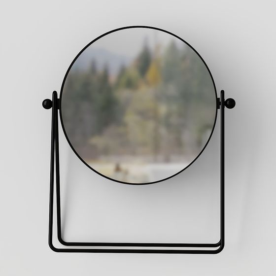 Stylish Minimalist Mirror 3D model