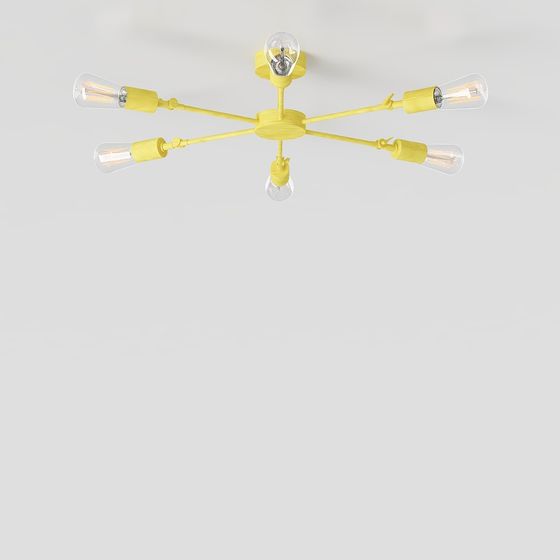 Retro Industrial Pendant Light 3D model for Modern Interiors