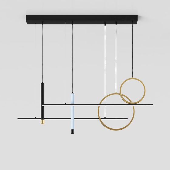 Elegant Modern Pendant Light 3D model