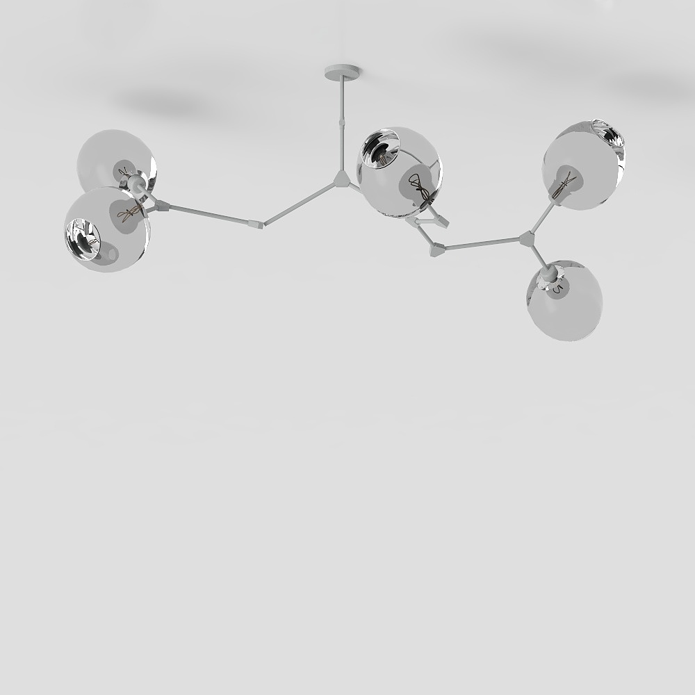Grier+5-Light+Sputnik+Modern+Linear+Chandelier