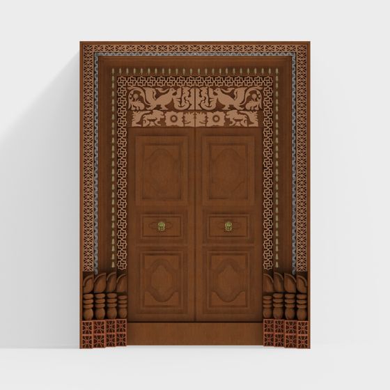 Royal Gate 3D Model - Classical Elegance