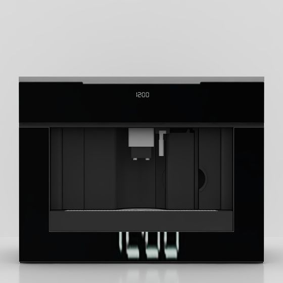 Trendy Low-Poly 3D Coffee Machine Model