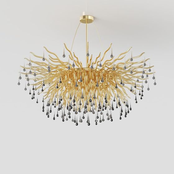 Lush Branches Chandelier 3D model