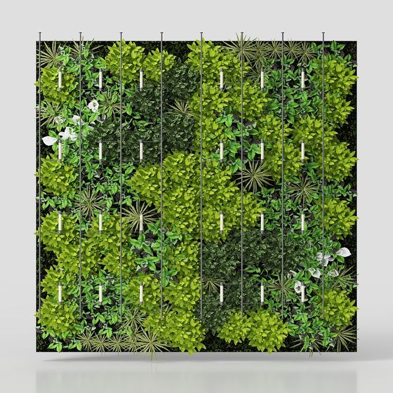 Vertical Garden Wall 3D Model for Creative Projects