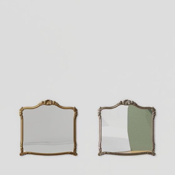 Vintage Mirror Frame 3D model