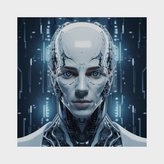 Low Poly High Detail Cyborg Character 3D model