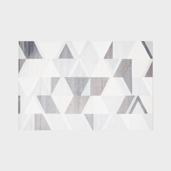 Stylish Geometric Low-Poly Carpet 3D model