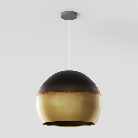 Stylish Low-Poly Pendant Light 3D model