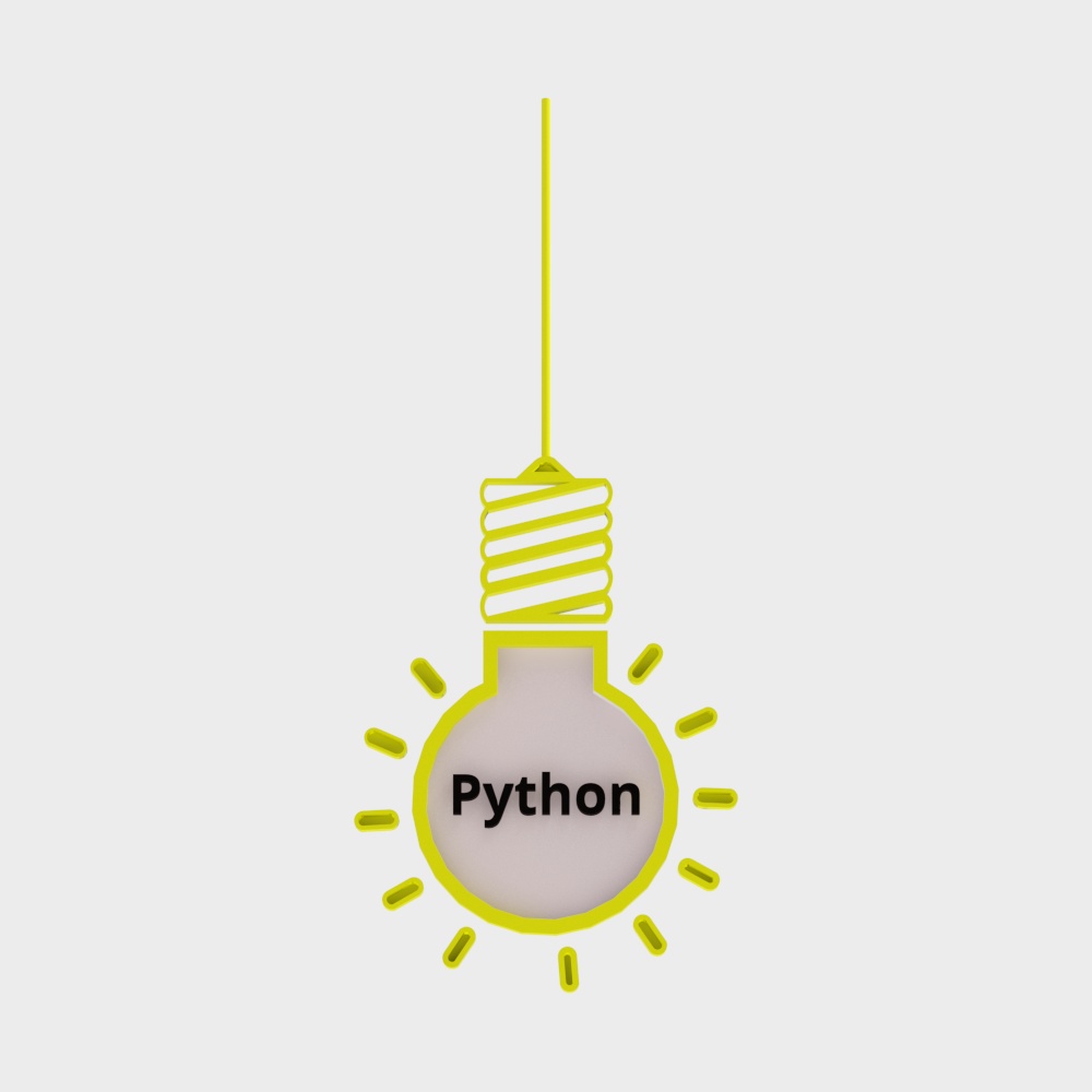 Python Light Bulb 3D model