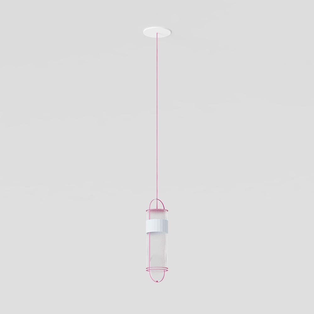 Futuristic Minimalist Chandelier 3D model