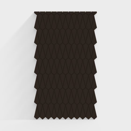 Origami Art Wall 3D model