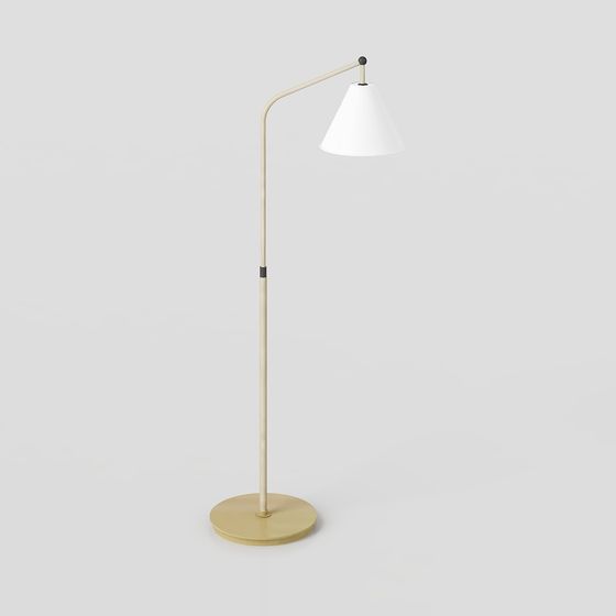Modern Low-Poly Floor Lamp 3D model