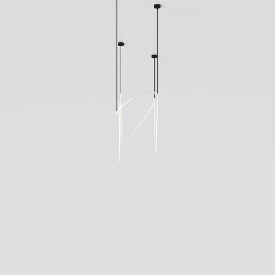 Minimalist Pendant Art Lamp 3D Model