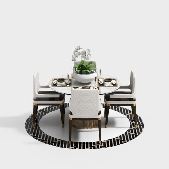 ダイニングラウンドテーブル