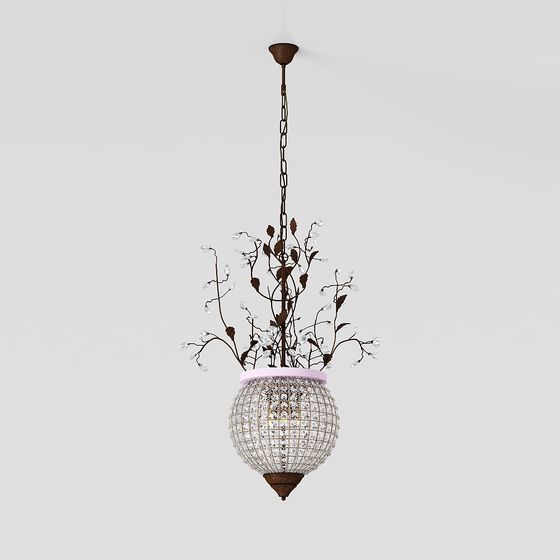 Elegant Fantasy Chandelier 3D Model