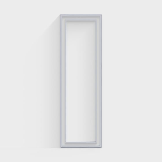 Stylish Mirror Frame 3D model for Modern Design