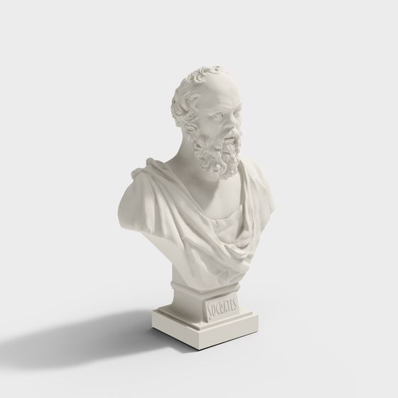 Socrates Bust 3D model
