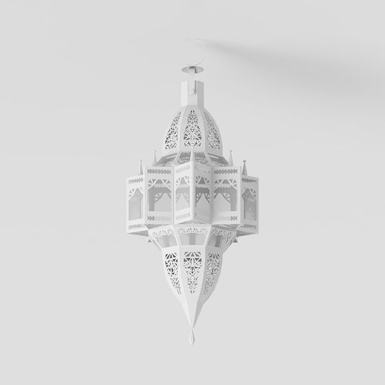 Moroccan Pendant Light 3D model