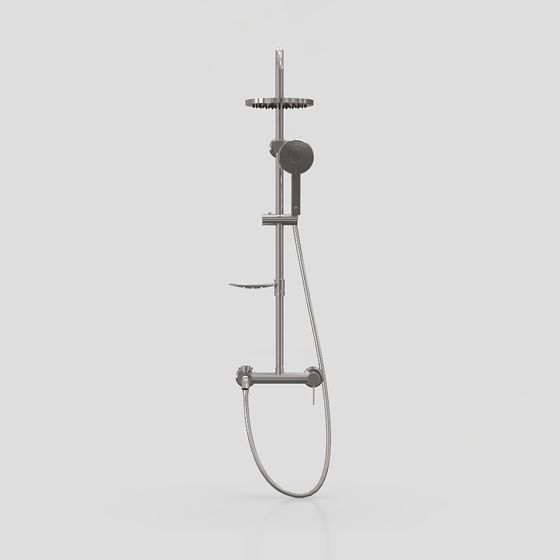 Minimalist Shower System 3D model for Modern Designs