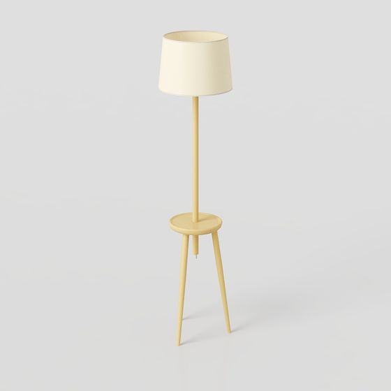 Mid-Century Floor Lamp 3D model for Modern Spaces