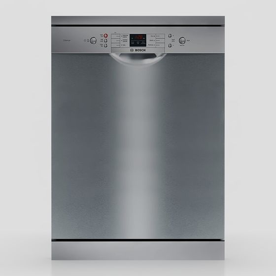Bosch Dishwasher 3D model - Perfect for Modern Kitchen Designs
