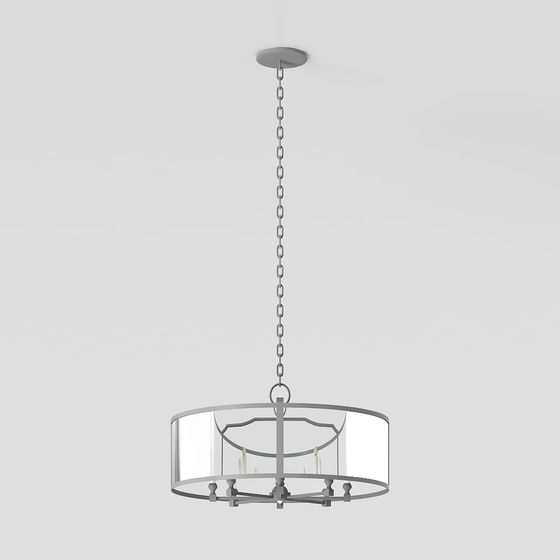 Elegant Modern Chandelier 3D model