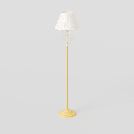 Elegant Floor Lamp 3D Model