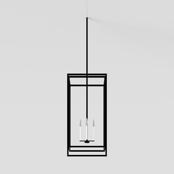 Urban Lantern Low-Poly 3D model