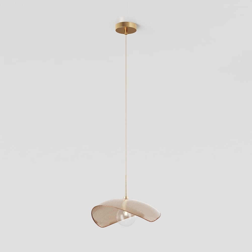 Stylish Low-Poly Chandelier 3D model