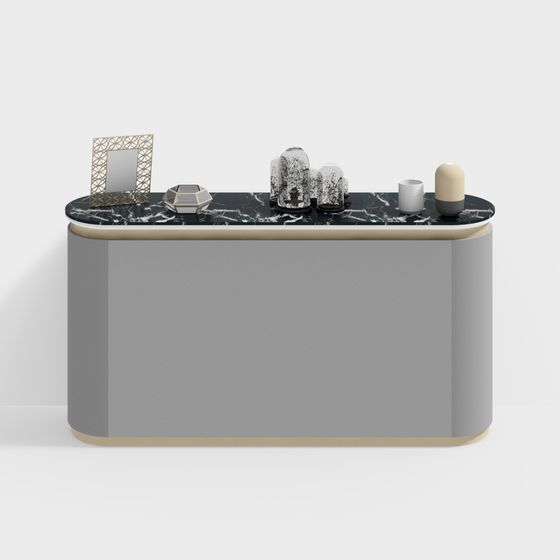 Modern Reception Desk 3D model