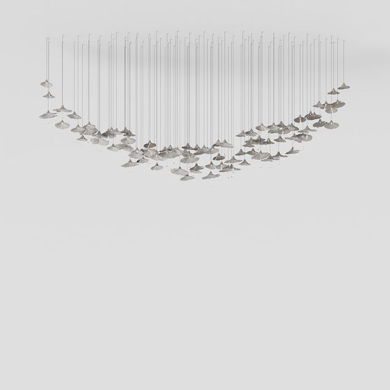 Stunning Star Pendant Light 3D model