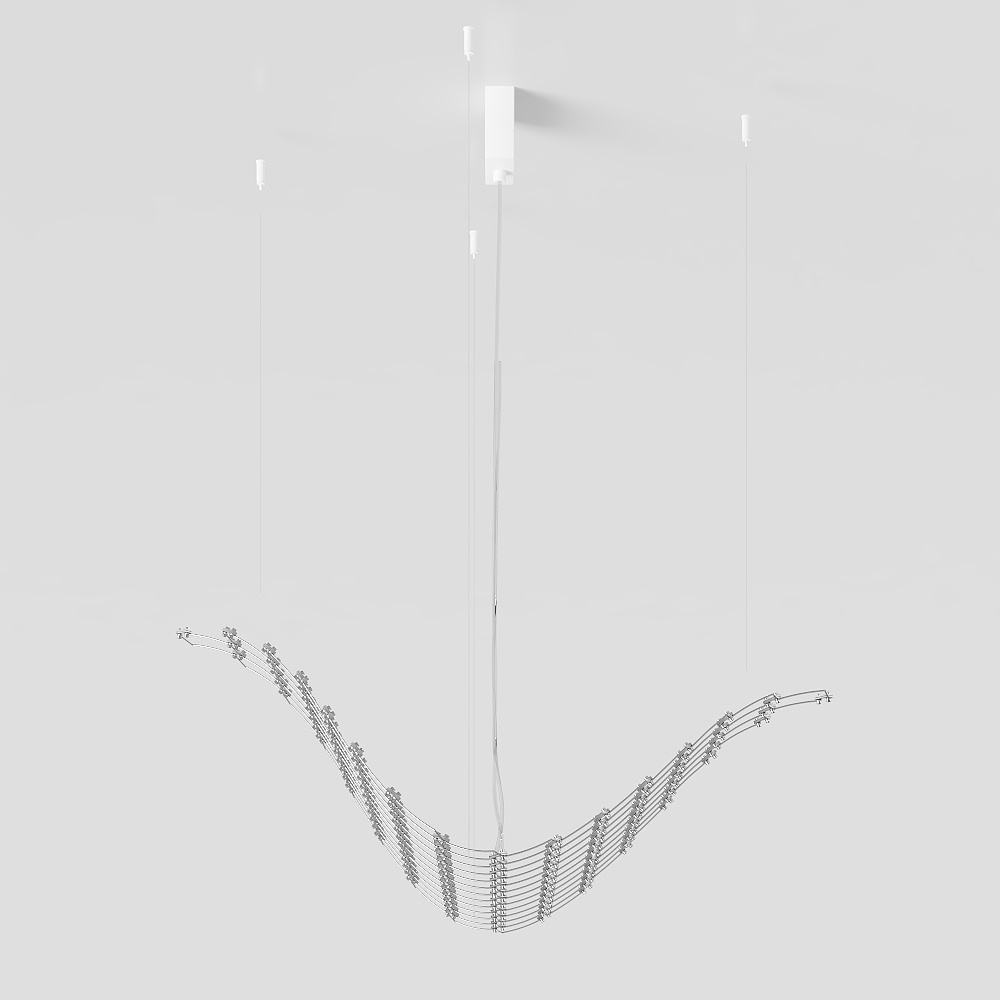 Streamlined Pendant Light 3D model