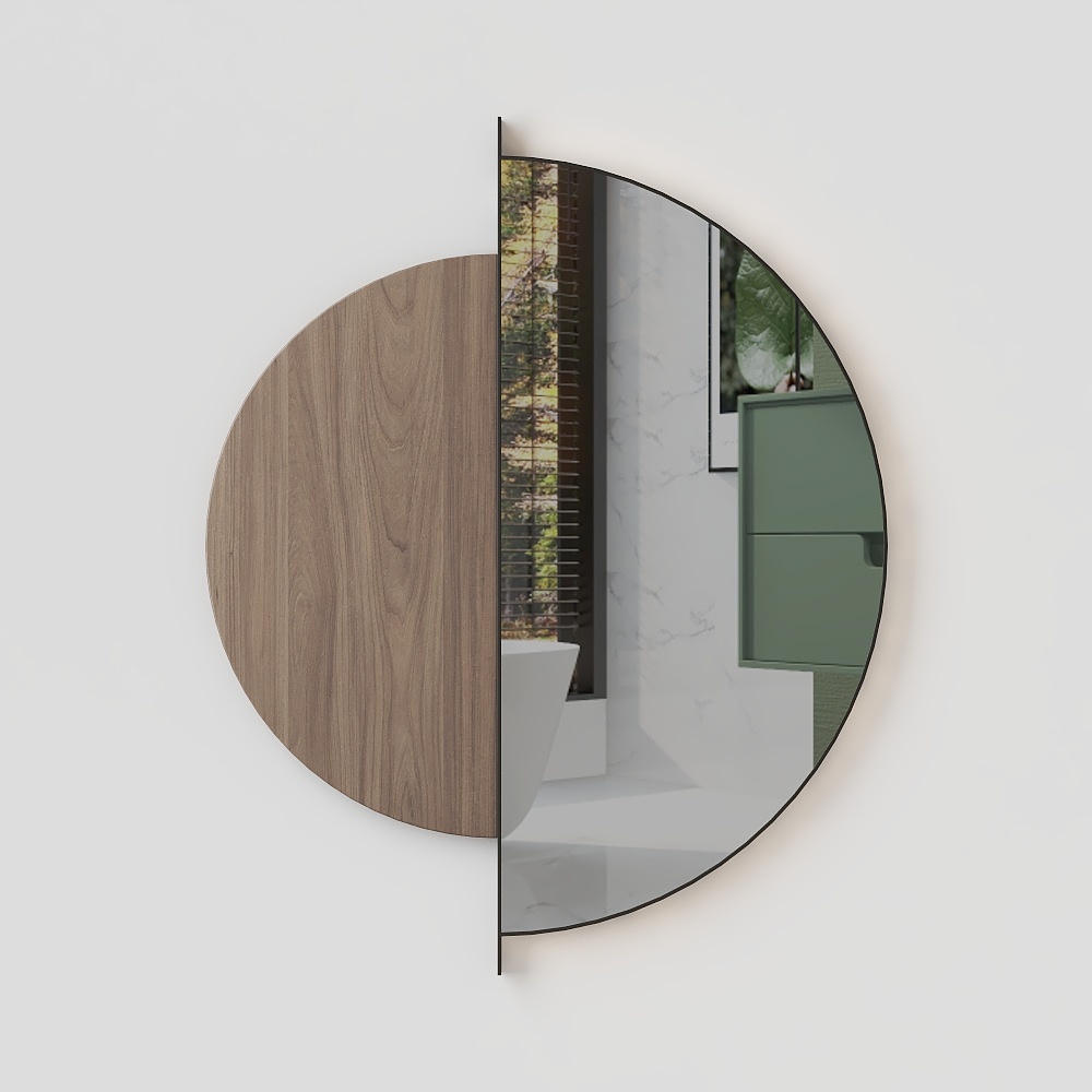 Round Mirror 3D model for Modern Aesthetics