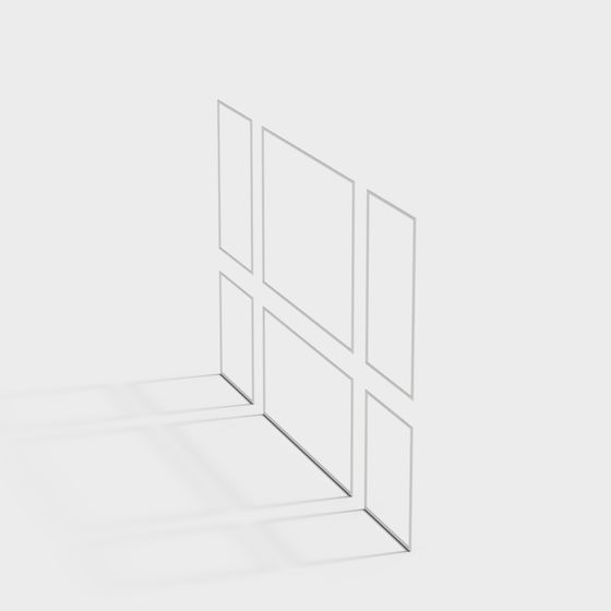 Origami Window 3D model