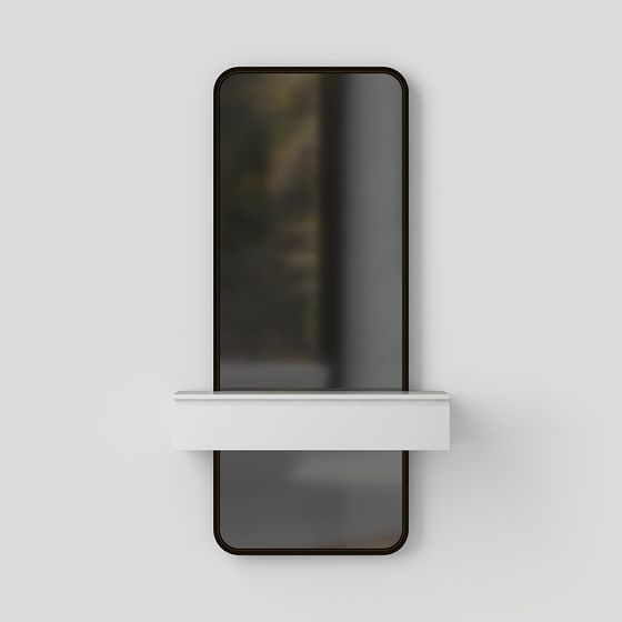 Modern Hanging Mirror 3D model for Interior Design