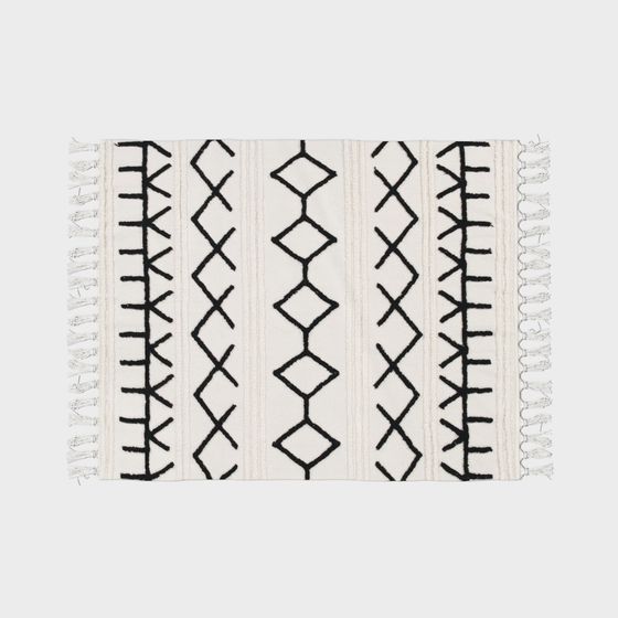 タペテ+ウォッシャブル+ラグ+ベルベル+キャンバス+140x200++ロレナ+カナル