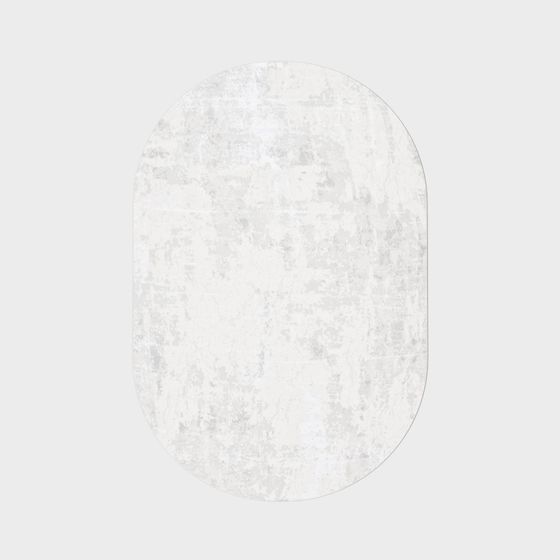 Snowy Round Carpet 3D model for Modern Spaces