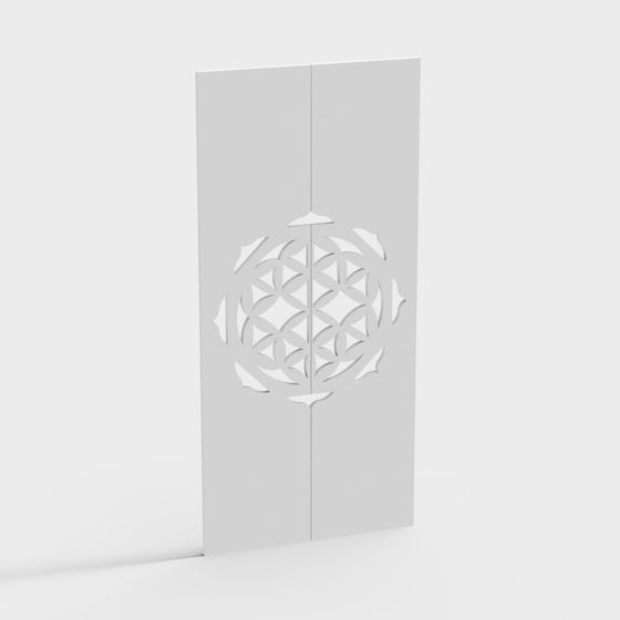 Blossom of Life 3D Model Door Panel
