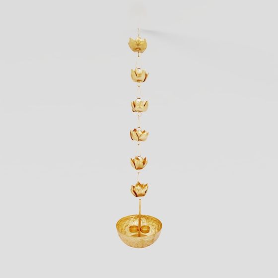 Lotus Chandelier 3D model