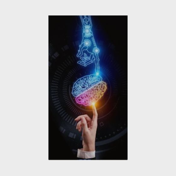 Brain Touch Interface 3D model for Creative Projects