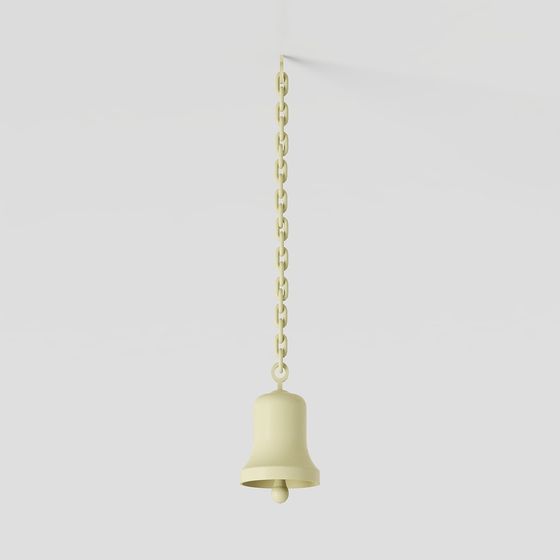 Elegant 3D Bell Model with Vintage Charm