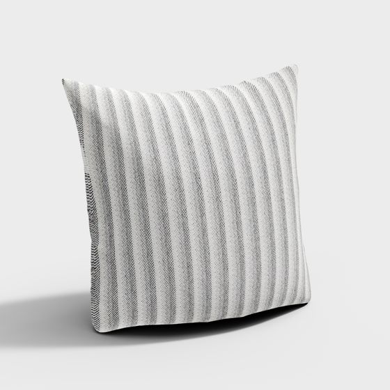 Stripe Pillow 3D model for Modern Home Décor