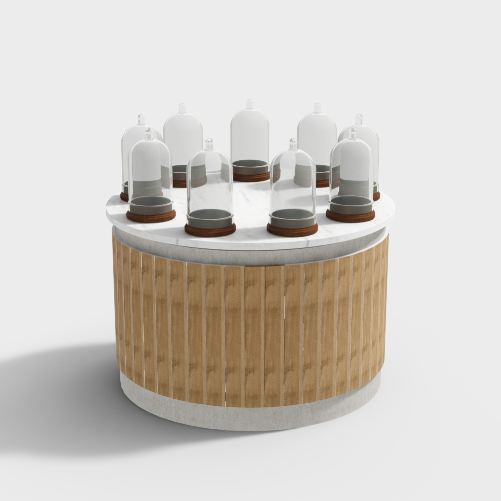 Elegant Glass Display Stand 3D model