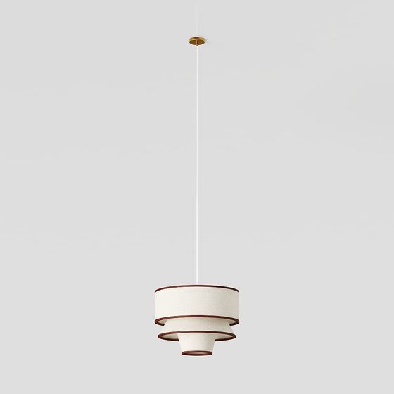 Layered Elegance Pendant Light 3D model
