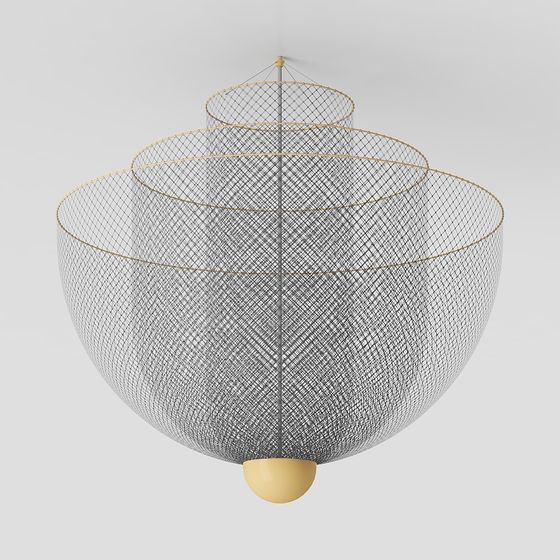 Suspended Dream Net 3D model for Creative Spaces