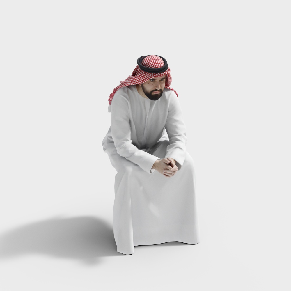 Middle Eastern Gentleman 3D model