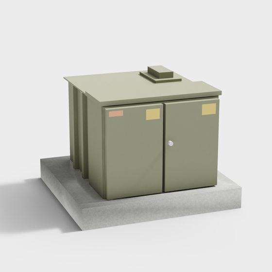 Industrial Storage Cabinet 3D model